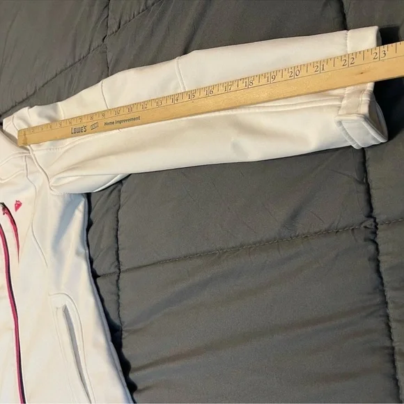 Snozu Performance Jacket Full Zip White Soft Ladies Size Medium*READ* - Picture 7 of 13